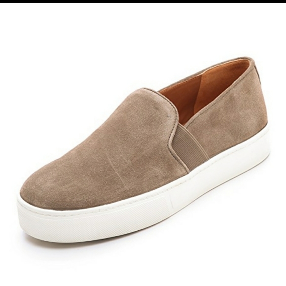 vince suede slip on sneakers